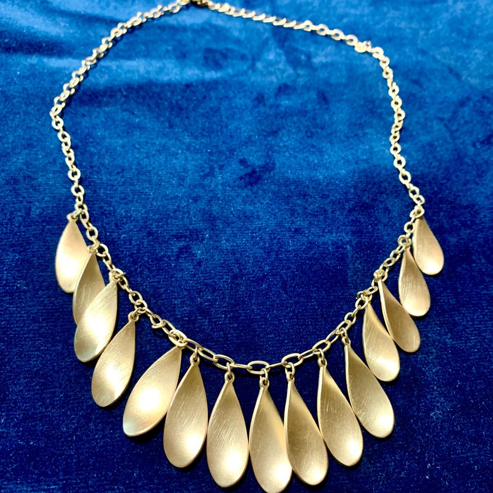 Loft gold statement necklace